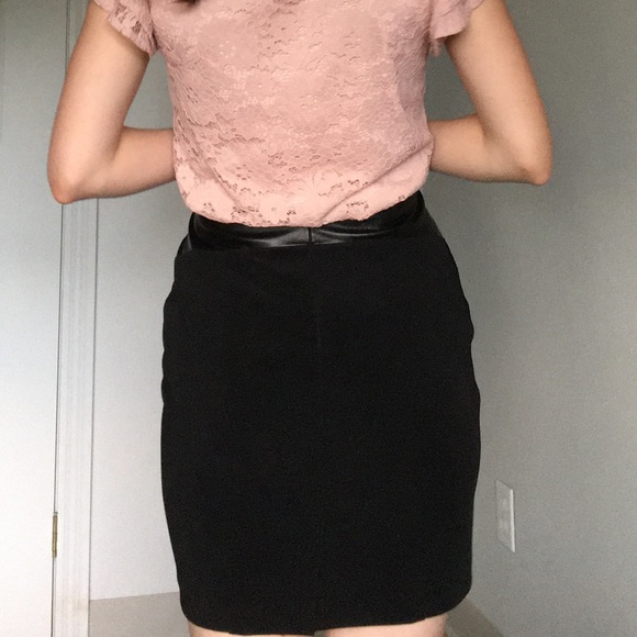 Tristan Leather(ed) Black Skirt - Picture 3 of 4